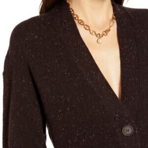 Something Navy NEW Cozy V-Neck Cardigan Size Small